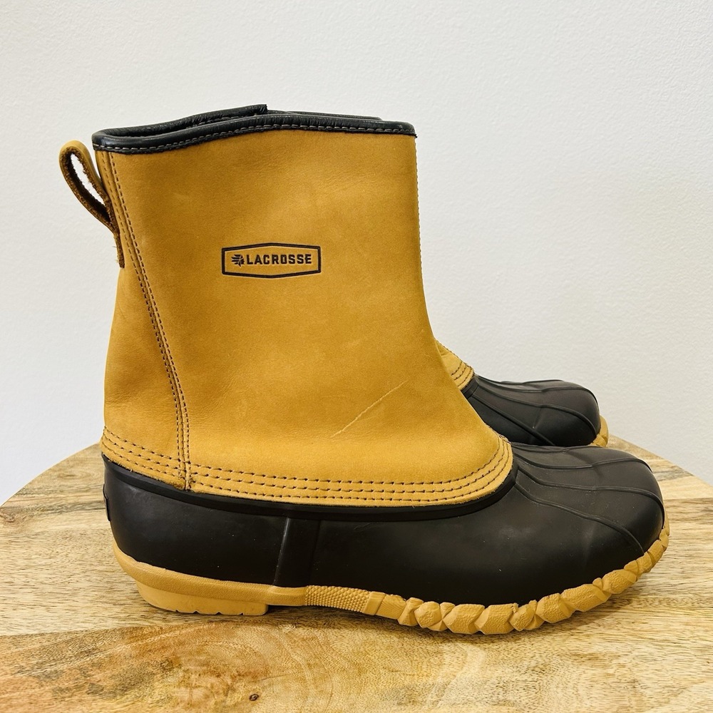 LaCrosse Mesquite II 10" waterproof duck boots Men's size 11 Brown 200G Zip Up